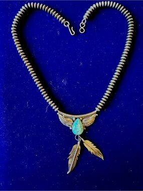 Vintage Fred Guerro Sr. Feather Necklace - Women Jewelry